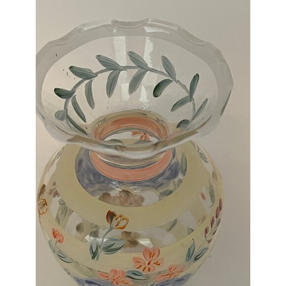 Vintage Tracy Porter Hand Painted Floral Rose Pastel Springtime Evelyn Vase - Picture 13 of 14